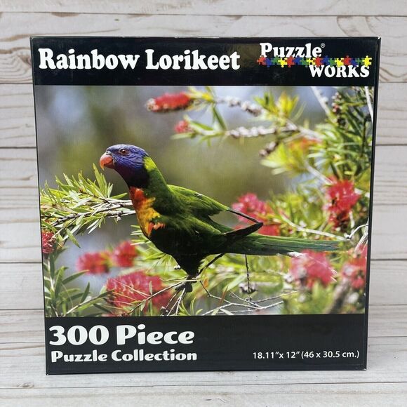 Rainbow Lorikeet 300 Piece Puzzle Works 18.11X 12 NEW - Picture 2 of 9